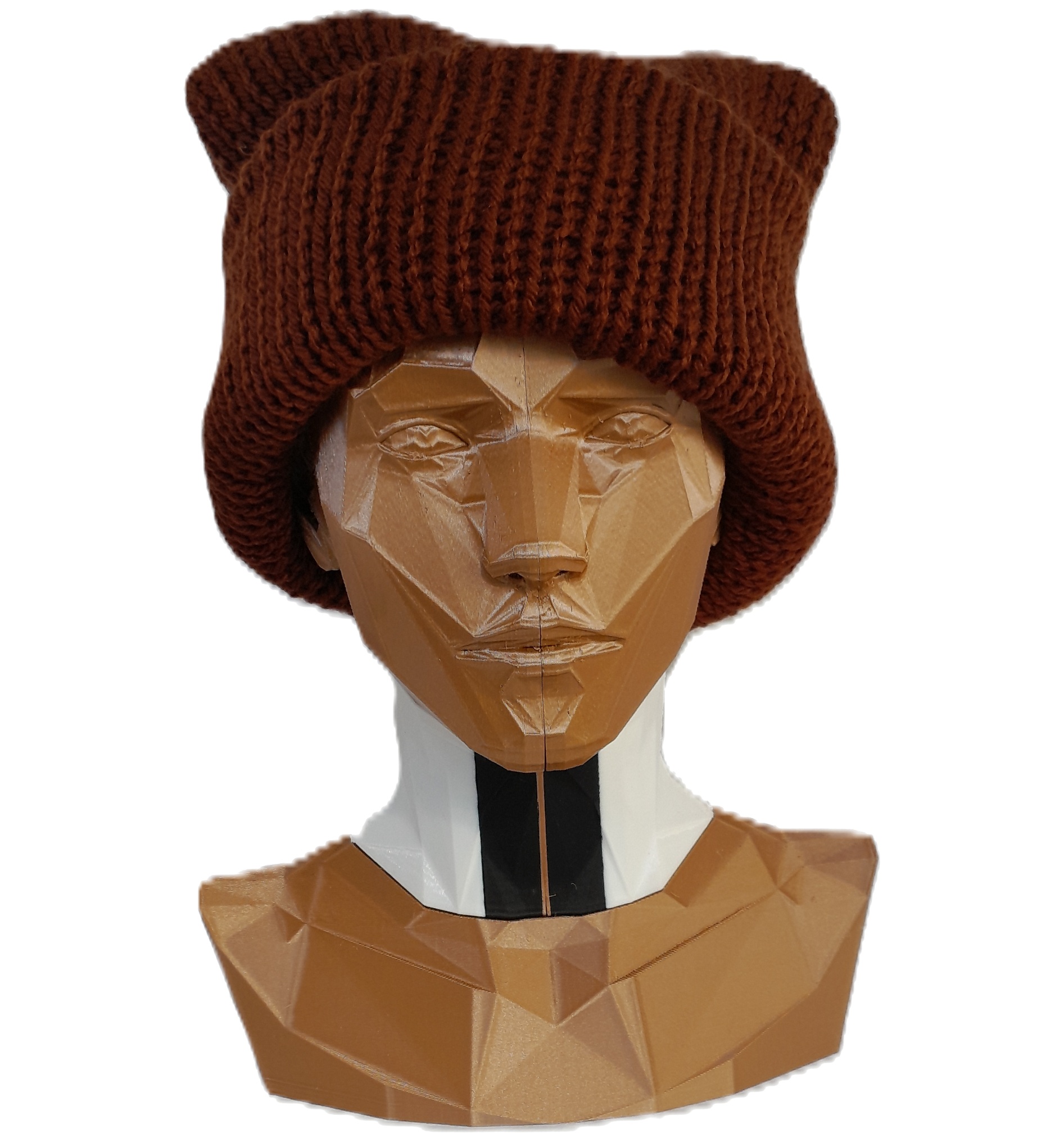 Double Layer Brown Beanie