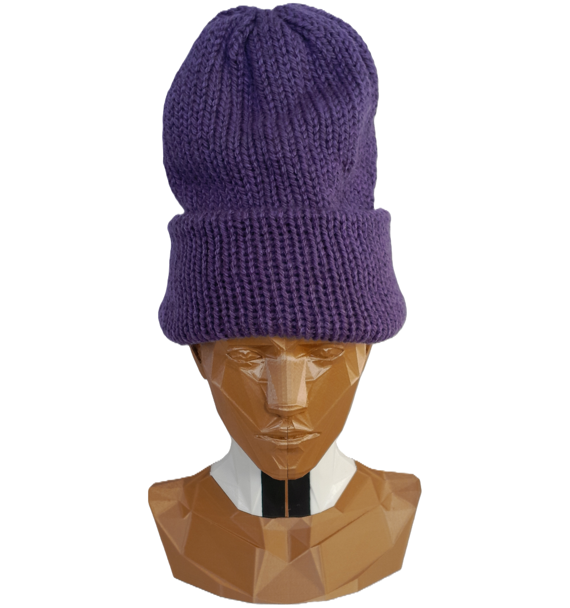 Double Layer Eggplant Beanies