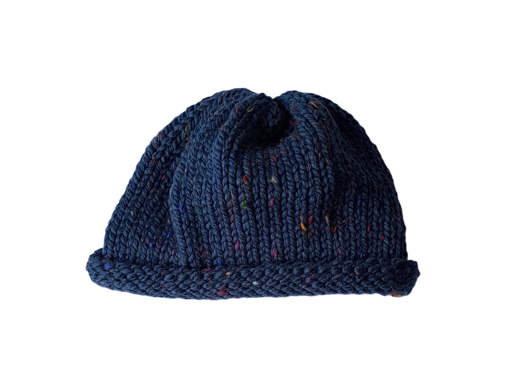 Tweed Chuncky Dark Denim XL Beanie